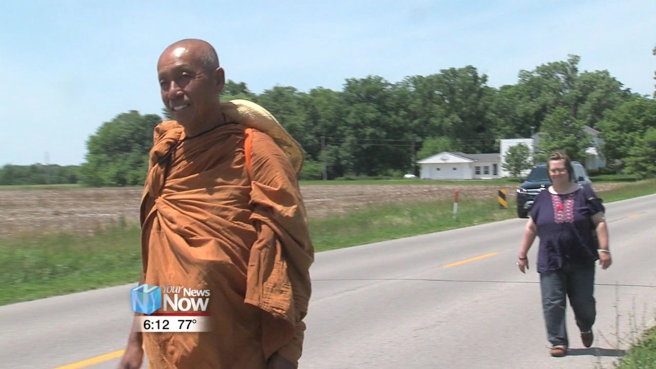 Buddhist monk walks across U.S. for peace.jpg